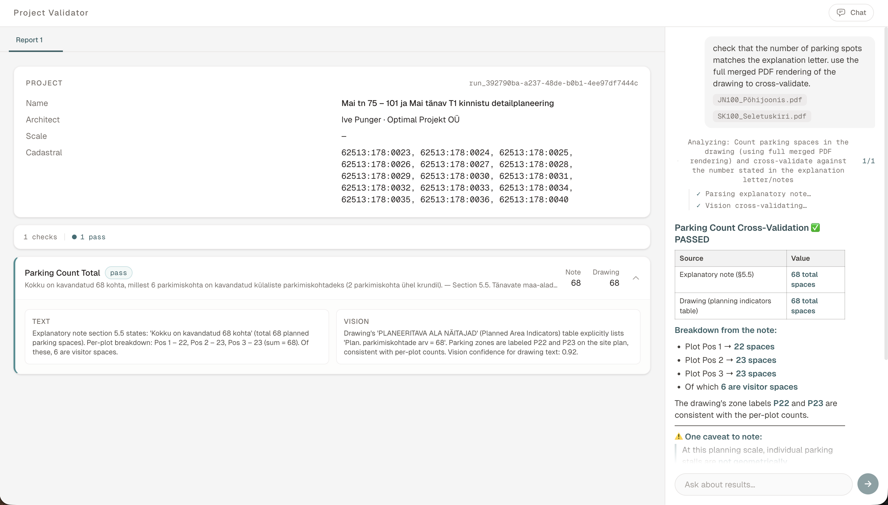 Construction PDF Validator — Agentic Cross-Referencing for Municipal Plan Review screenshot 2